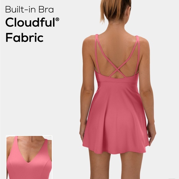 HALARA - NWT 2-Piece Dress w/ Crisscross Back & Made w/ Cloudful™ Fabric - Picture 1 of 13